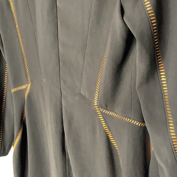 Rag & Bone black orange stitch dress 2 - Picture 7 of 9